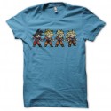 Shirt Son Goku evolution pixel art turquoise pour homme et femme