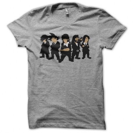 Shirt Manga parodie Reservoir Dogs gris pour homme et femme