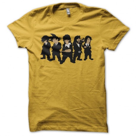 Shirt Manga parodie Reservoir Dogs jaune pour homme et femme