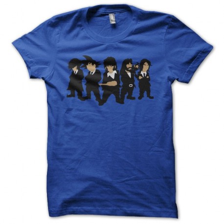 Shirt Manga parodie Reservoir Dogs bleu pour homme et femme
