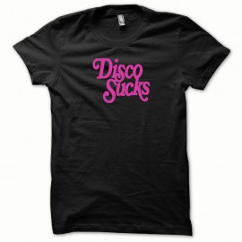 Shirt Disco Sucks rose/noir pour homme et femme