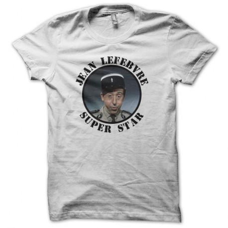 Shirt Jean Lefebvre Superstar blanc pour homme et femme