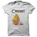 Shirt Crousti Poulet blanc pour homme et femme