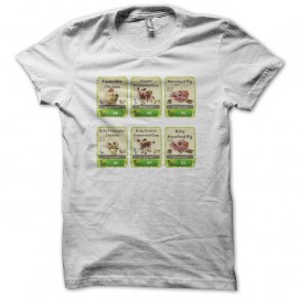 Shirt FarmVille 2 blanc pour homme et femme
