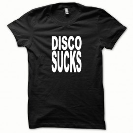 Shirt Disco Sucks blanc/noir pour homme et femme
