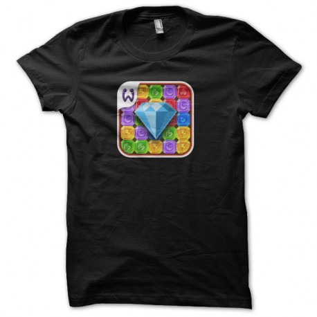 Shirt Diamond Dash noir pour homme et femme