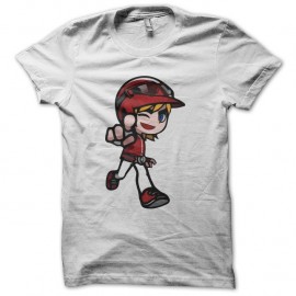 Shirt Baseball Heroes blanc pour homme et femme
