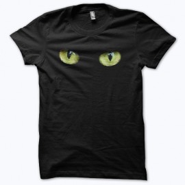 Shirt yeux de Chats noir pour homme et femme