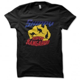 Shirt Skippy Super Kangourou noir pour homme et femme
