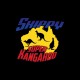 Shirt Skippy Super Kangourou noir pour homme et femme
