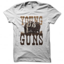 Shirt Young Guns blanc pour homme et femme