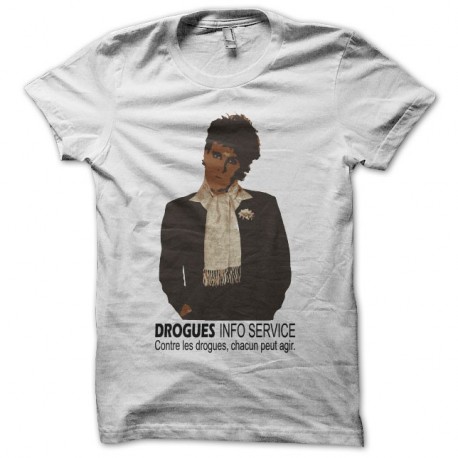 Shirt Plastic Bertrand Drogues Info Services blanc pour homme et femme