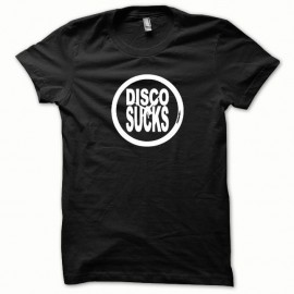 Shirt Disco Sucks blanc/noir pour homme et femme