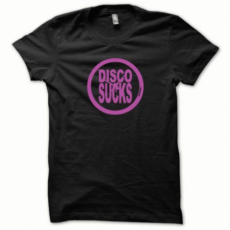 Shirt Disco Sucks rose/noir pour homme et femme