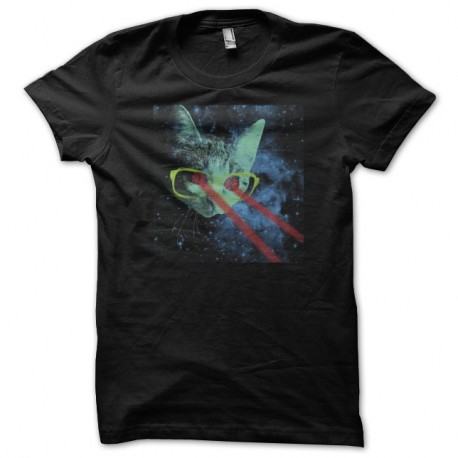 Shirt space cats, chats de l'espace Galaxy noir pour homme et femme