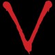 Shirt série V les visiteurs logo rouge/noir pour homme et femme