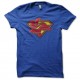 Shirt superman symbol hiphop style bleu pour homme et femme