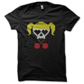 Shirt Lollipop Chainsaw pixel art noir pour homme et femme