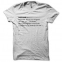 Shirt Dikkenek définition blanc pour homme et femme