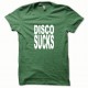 Shirt Disco Sucks blanc/vert bouteille pour homme et femme