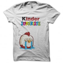 Shirt Kinder Surprise parodie Surtriste blanc pour homme et femme