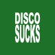 Shirt Disco Sucks blanc/vert bouteille pour homme et femme