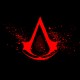 Shirt Assassins Creed red logo noir pour homme et femme