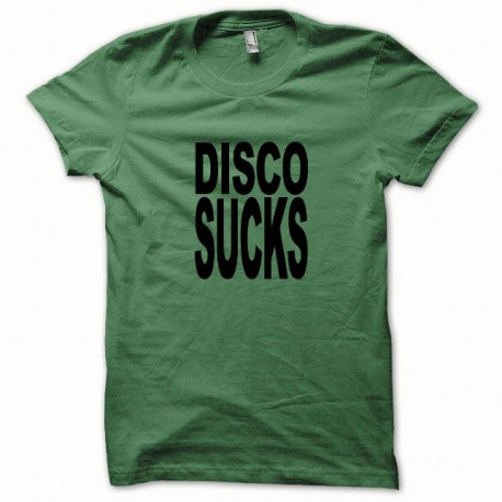 Shirt Disco Sucks noir/vert bouteille pour homme et femme