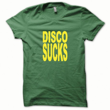Shirt Disco Sucks jaune/vert bouteille pour homme et femme