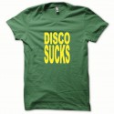 Shirt Disco Sucks jaune/vert bouteille pour homme et femme