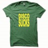 Shirt Disco Sucks jaune/vert bouteille pour homme et femme